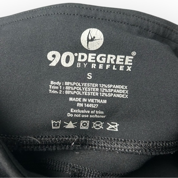 90 Degree by Reflex Black 3/4 Leggings S - Picture 5 of 5